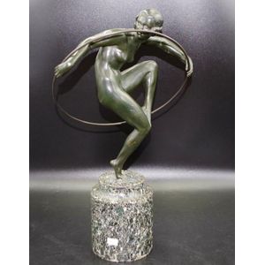 Marcel-Andre Bouraine (1886-1948) A patinated bronze figure of…