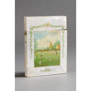 Lord Harris' visiting card case: mother-of-pearl and…