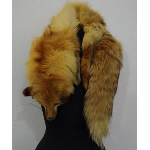 Mink stole with hot sale head and feet