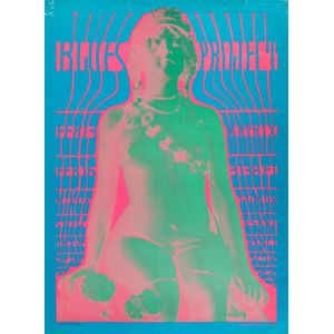 Victor Moscoso, Concert Poster Original poster for a Blues…