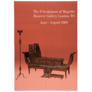 Magritte Poster, 'The 8 Sculptures of Magritte The Hanover…