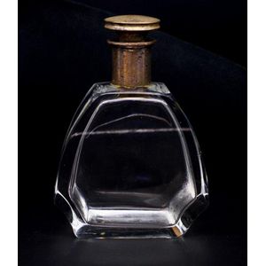 German silver lidded crystal decanter marked 835 crown to the…