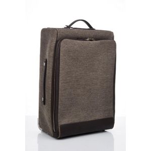 Hermes, Marron Fonce 'Caleche Express' toile rolling suitcase,…