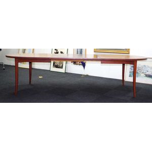 Retro Parker teak extension table circa 1960s, 272 cm long…