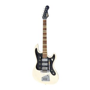 A Hofner Naugahyde 176 White Vinyl electric guitar, 1965,…