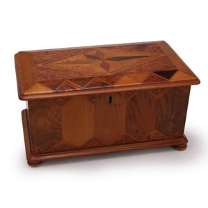 A large William Norrie jewellery box, inlaid with various New…