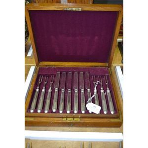 Antique Cutlery Set in Elegant Case