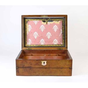 Victorian Burr Walnut Ladies Writing Slope - Boxes - Writing, Sewing ...