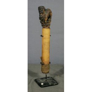 Indonesian Kalimantan Modang Dayak Message Tube with carved&hellip;