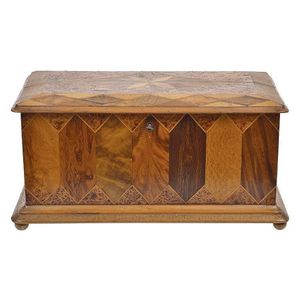 A New Zealand specimen wood inlaid document box and cover by…