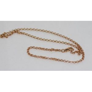 Unisex Tbar Fob Belcher Chain Shield Necklace In Solid 9ct Rose Gold - Foto 12