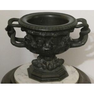 Antique bronze Warwick vase style urn in heavy gauge bronze…