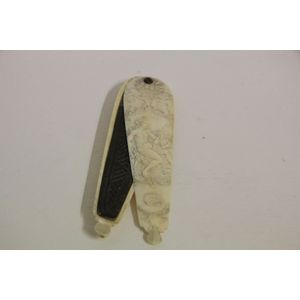 A very rare eighteenth century French carved ivory nutmeg/snuff…