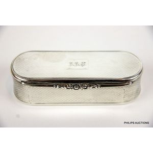 A Scottish William IV sterling silver table top snuff box, 1833…