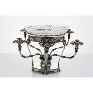 Regency sterling silver centrepiece, mark of William Elliott,…