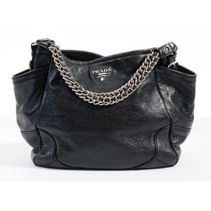 PRADA Cervo Lux Chain Shoulder Bag Purple-US