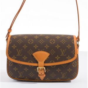 Louis Vuitton M56383 Monogram Thames GM Canvas Brown Shoulder Bag With  Invoice