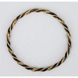 9ct Gold Twisted Rope Bangle - 15.4g - Bracelets/Bangles - Jewellery