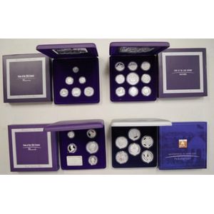 Four Australian Masterpieces in Silver coin sets comprising of…