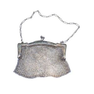 antique chain link purse