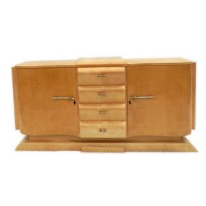 Sycamore Veneer Sideboard with Diamond Decor Sycamore Veneer Sideboard with Diamond Decor