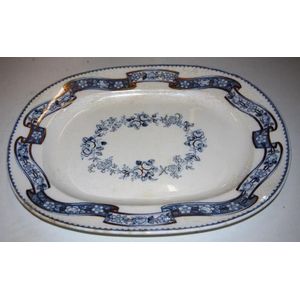 Antique Minton meat platter, with diamond shaped registration&hellip;