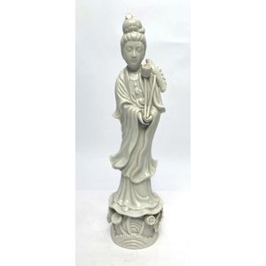 Chinese Blanc de Chine Porcelain Figure of Guan Yin - Ceramics ...