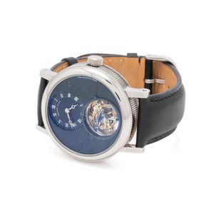 A replica Breguet Tourbillon wristwatch, ref. 1775 with black ...