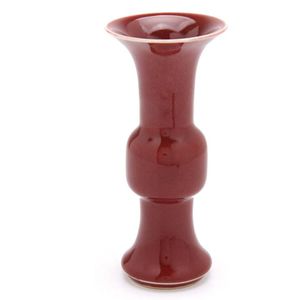 Sang De Boeuf Porcelain Gu Vase