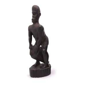 Congo Male Drummer Statue - African - Tribal