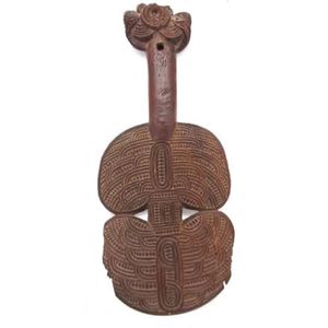 Maori Wooden Hand Club (Kotiate) - Carved on Both Sides - New Zealand ...