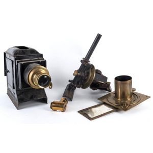 Magic lantern and scientific instrument parts, 19th century,…