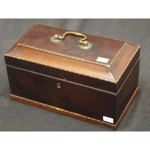 Early 19th century sarcophagus box, width 23.5 cm x depth 13 cm&hellip;