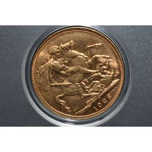 1926 Australian Melbourne King George V gold sovereign
