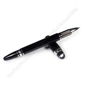 A Mont Blanc Star Walker roller ball pen, black resin case with…