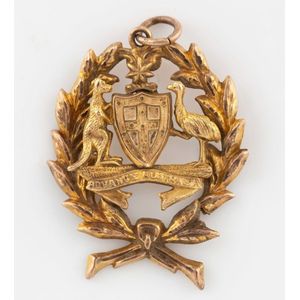 Advance Australia antique 9ct gold Australiana fob by Willis &&hellip;