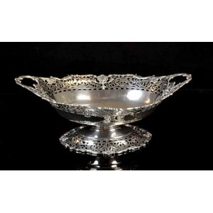 A sterling silver two handled centre piece bowl by Mappin &…