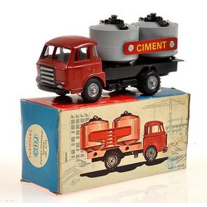 CIJ Europarc Camion container Saviem 4/73, red with grey…