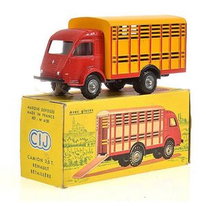 CIJ 4/50 Camion 2.5T. Renault Betaillere, red cab with yellow…