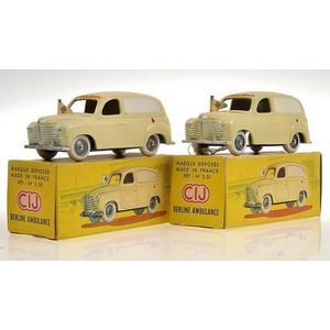 Two rare CIJ 3/55 Berline ambulance, cream with Flags to front,…