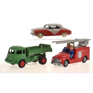 Three unboxed CIJ models, including Tracteur Routier Renault;…