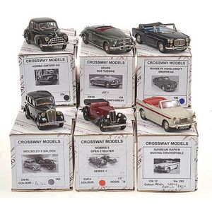 Six Crossway models, including Rover Gas Turbine; Wolseley 8…