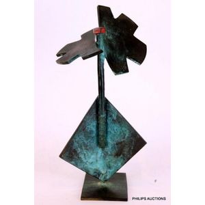 Inge King (1915-2016), untitled patinated bronze sculpture.…