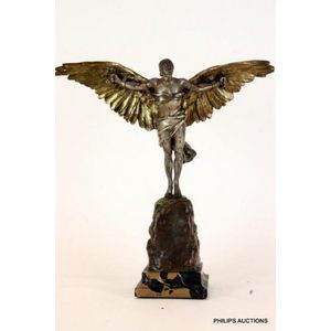 A fine bronze sculpture of Icarus by Georges Colin (1876-1917),…