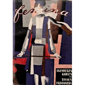 Pierre Mourgue (1890-1969), Femina March 1927, France, original…