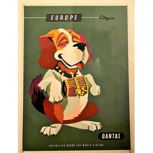 Harry Rogers (1929-2012), Qantas, Europe, original colour…