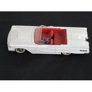 A French Dinky Toy Ford Thunderbird no 555 in white and red…