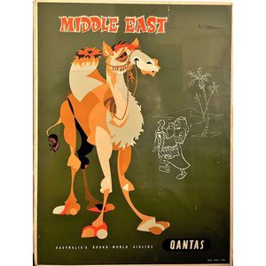 Harry Rogers (1929-2012), Qantas, Middle East, original colour…