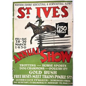 St. Ives Annual Show 1930, Sydney Australia, original colour…