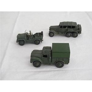 A Dinky Toys no 674 Austin Champ military Vehicle with No. 152B…